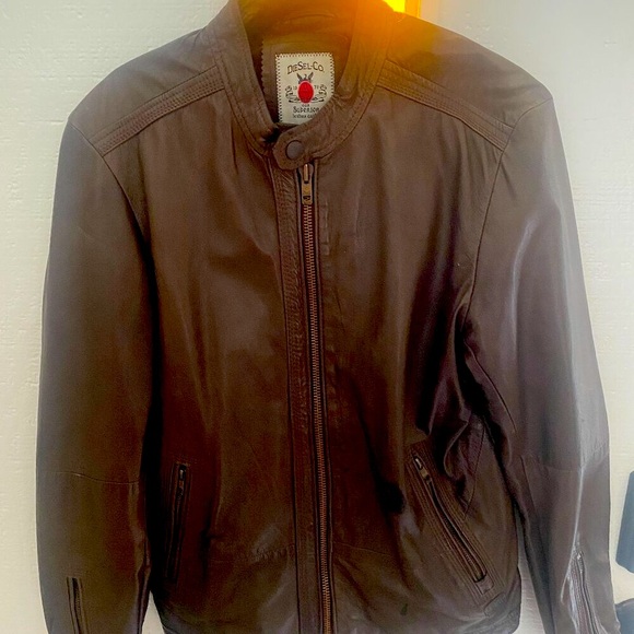 Diesel Leather Motorcycle Brown Jacket Size M. Soft Leather. Great Condition! - Picture 2 of 12